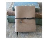 Leather Journal . Leo Tolstoy "Anna Karenina" quote . handmade handbound . smokey brown (320 pgs)