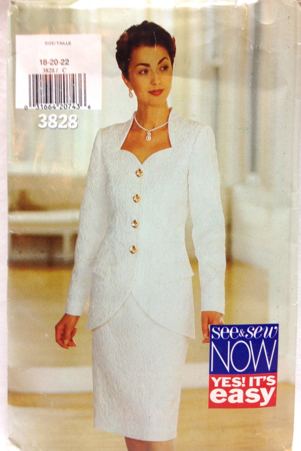 Out of print Plus Size Women's Suit Sewing Pattern For Business or Formal