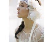 Buttercup Floral Lace Bridal Headband Style 1886
