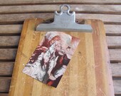 vintage c. 1940s Star "Falcon" U.S.A. clipboard, striped wood