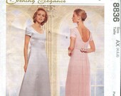 McCalls 8836 Evening Elegance Lined Evening Gown pattern UNCUT