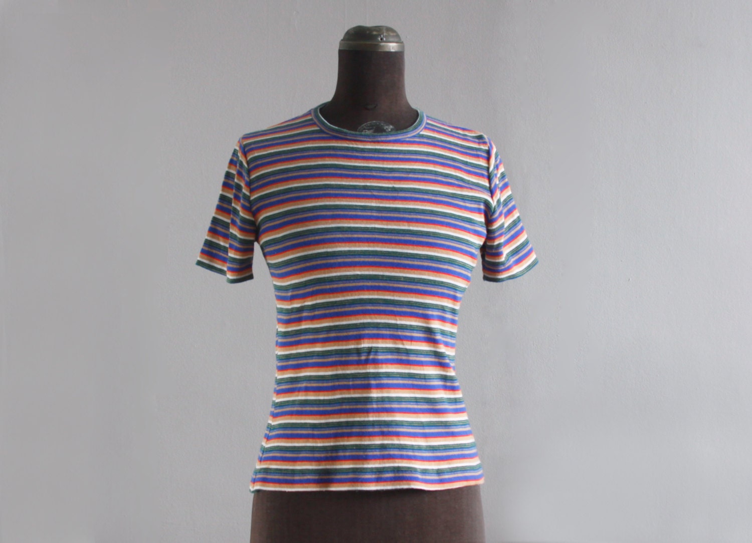 1970's stripe knit tee