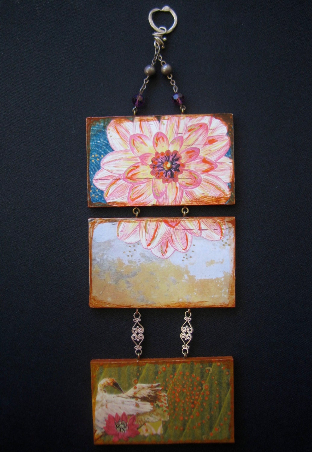 Tranquil (Original Mixed Media Wall Hanging - Mini Series)