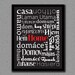 Home Translations Print, Welcome Home, Art, Wall, Decor, Anniversary, Wedding, Personalized, Custom, Casa, Housewarming Gift, Mothers Day
