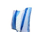 Nautical Tote bag -- beach bag -- blue and white