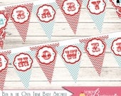 Bun in the Oven Baby Shower Pennant Banner- Great for Boy, Girl or Gender Neutral - DIY Printable File Il_170x135
