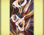 Original Abstract Painting- Dancing lilies   - Acrylic Contemporary Art