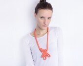 Coral Beach - Long cord necklace with beads