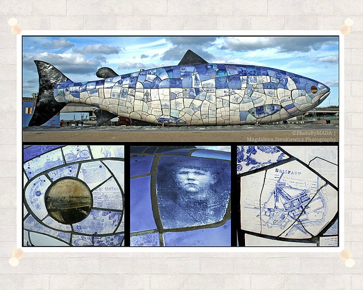 Big Blue Fish 8x12 inch (20x30 cm) Street Art Fine Art Photography - Home decor - Gift Idea - PhotoByMADA