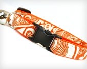 Cat Collar - "Rio" - Tribal Print on Orange