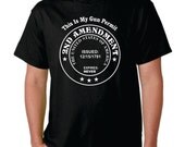 2nd Amendment shirt Second Amendment tshirt T shirt Gift Dont Tread On Me tee shirt Patriotic This Is My Gun Permit Come and Take It