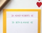 Custom Modern Nameplate Rubber Stamp, Personalized with Couples Names or First and Last (Wood Mounted), DIY Wedding Favors, Save the Date