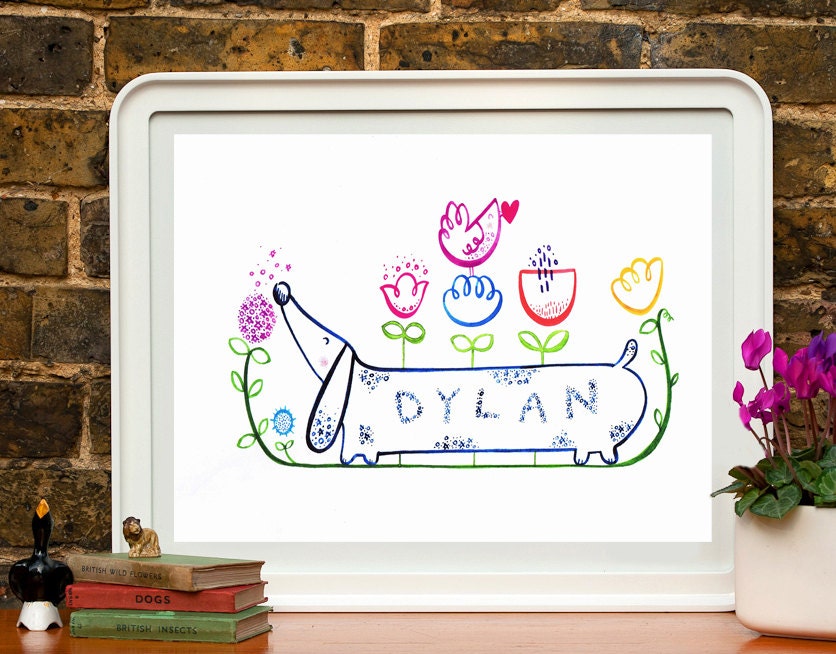 Personalized Name Art Print - Custom Name Art - Art for Child, Baby, Nursery Decor
