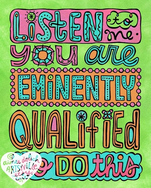 Eminently Qualified (8x10 doodle print)
