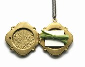 Personalized Vintage Locket Necklace // Bridesmaid Locket Necklace // Secret Message Locket // Bridesmaid Gifts // Art Nouveau Locket
