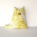 cat lover, plush kitten pillow, buttercup yellow pillow, grey and yellow nursery, decorative pillow, graduation gift by whimsysweetwhimsy