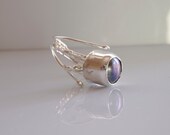 Black Pearl Ring - Modern Jewelry - Adjustable - Hands Collection- Ready to Ship