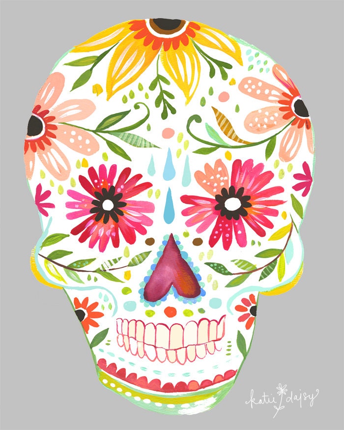 Sugar Skull 11x14 print - vertical