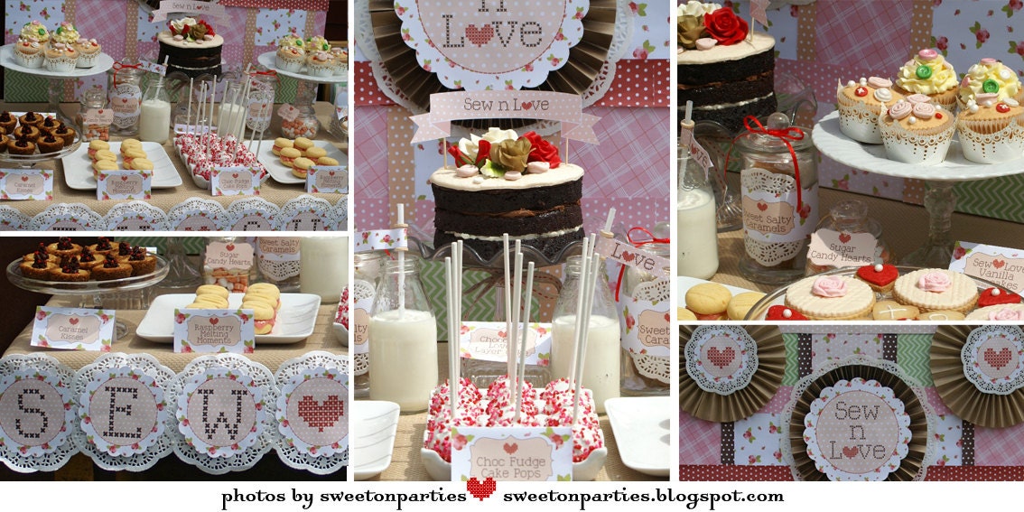 Sew n Love Sewing Party Printables-INSTANT DOWNLOAD Il_170x135