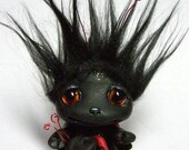 OOAK Milly the Ladybug Trollfling troll and her baby doll by Amber Matthies