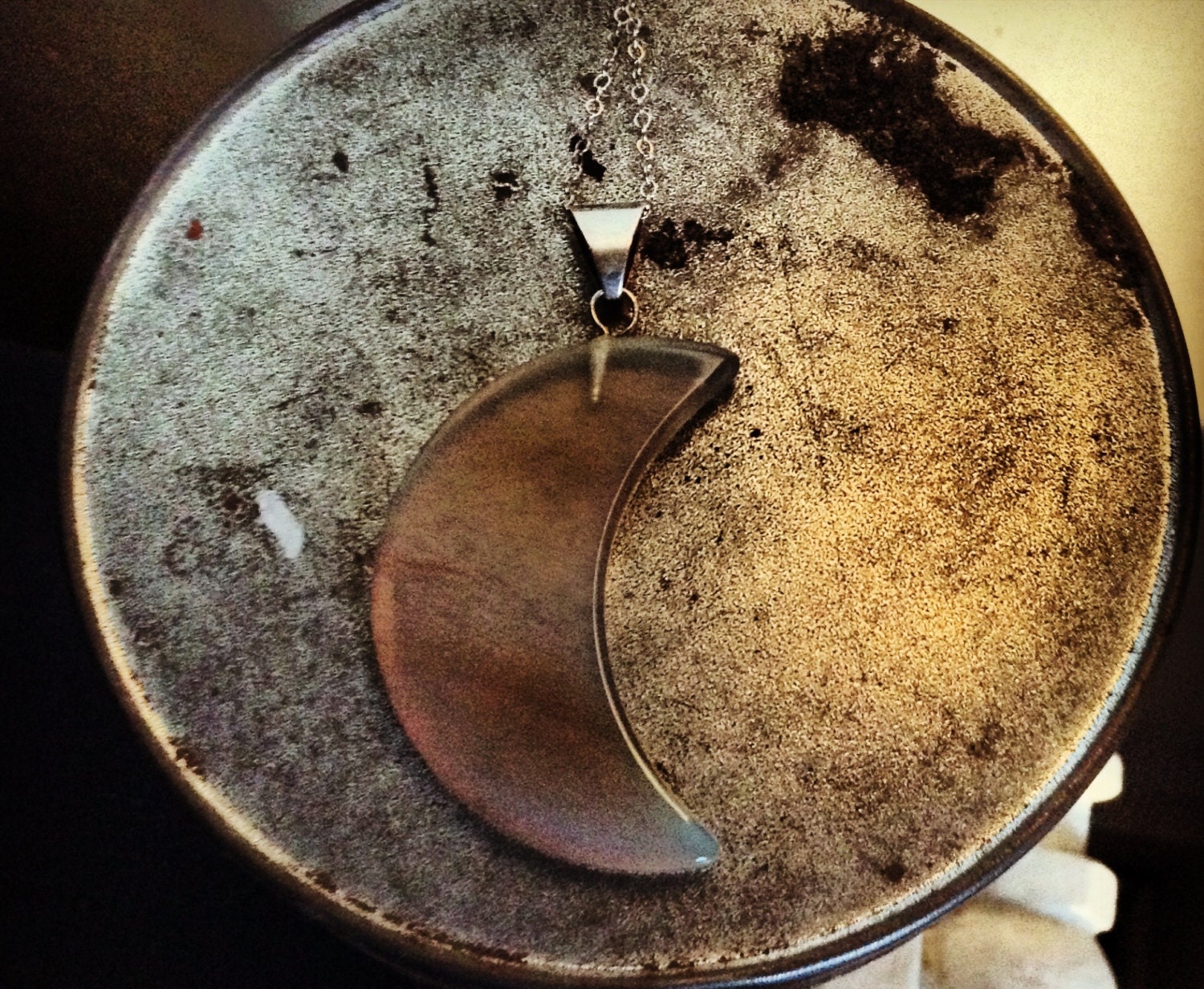Agate Moon Phaser Necklace