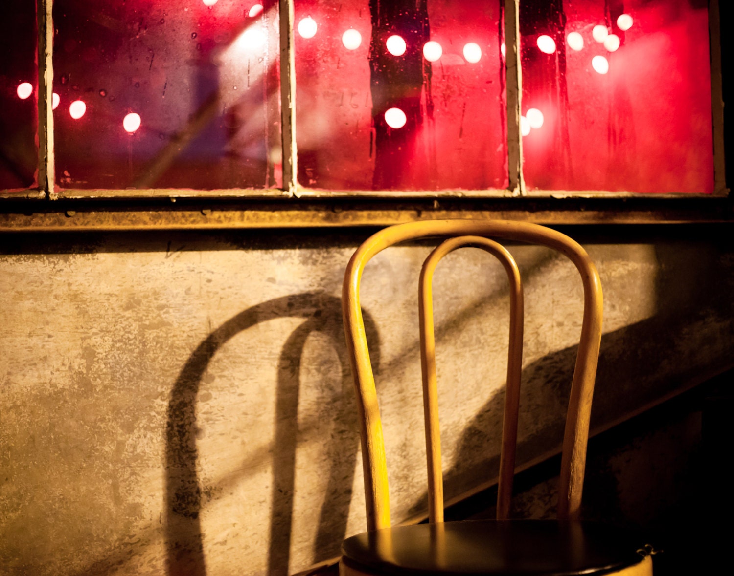 graffiti, chair with light and shadow 4-pack card set - 2 per design - photography art blank cards