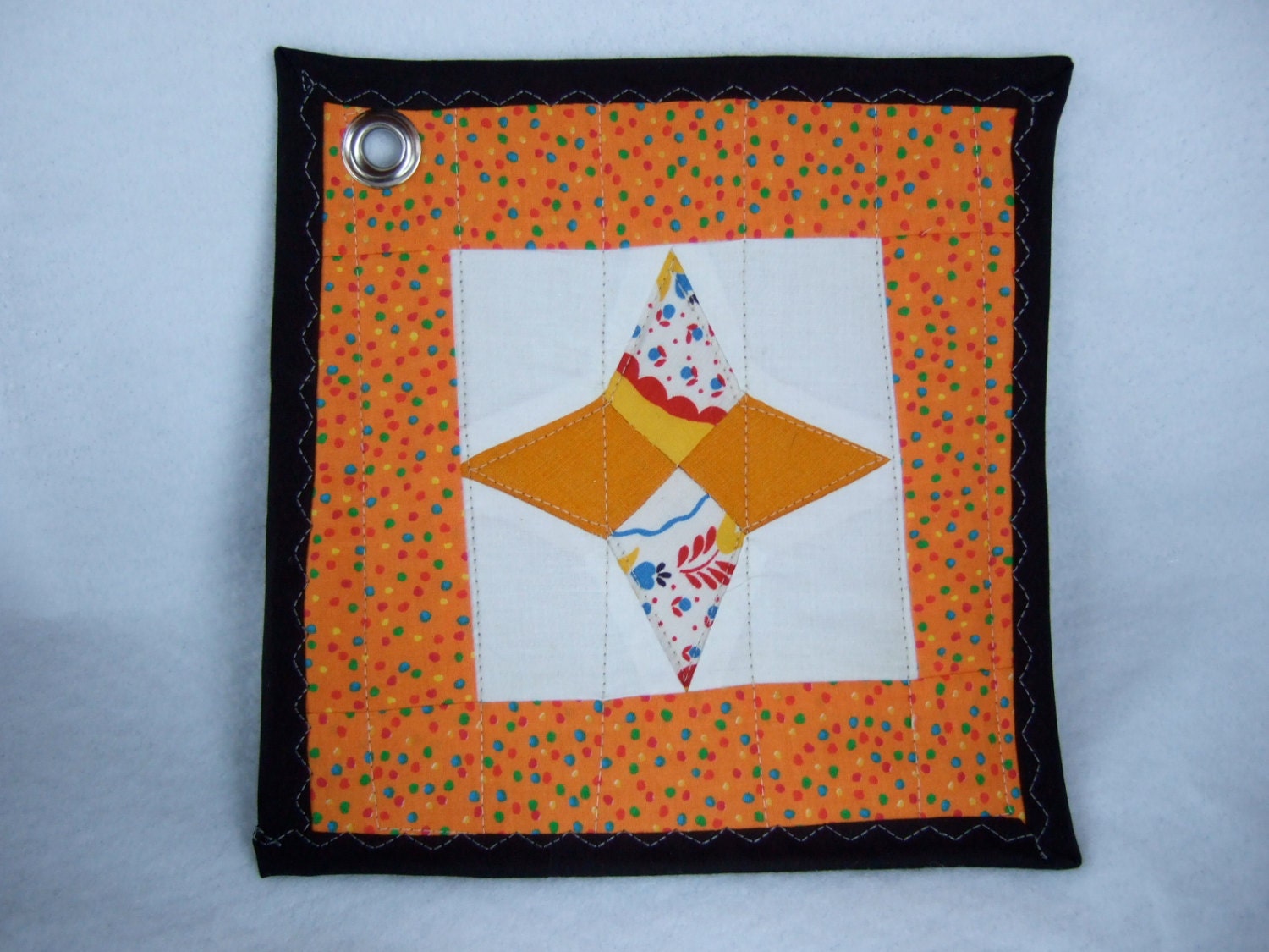Orange Star Singleton Pot Holder