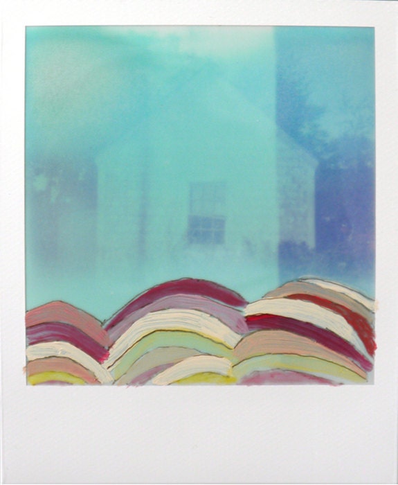 The Next Generation painted Impossible Project Polaroid Instant Film Photograph original framed