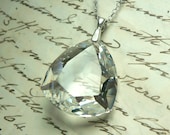 Arkenstone Necklace Heart of the Mountain Hobbit Thorin Oakenshield Tolkien Inspired Sterling Silver Swarovski Crystal