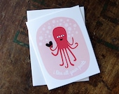 I Like All Your Parts Octopus - Valentine, Wedding, Anniversary Card