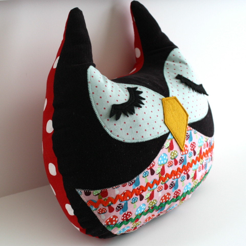 Veronica the Owl stuffed large pillow