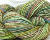 HandSpun Yarn wool single ply Spring Meadow Shetland Wool 204 yards