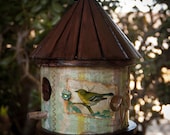 Victorian Shabby Cottage Style Bird House