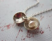 Hidden Pearl Sterling Silver Swing Style Locket