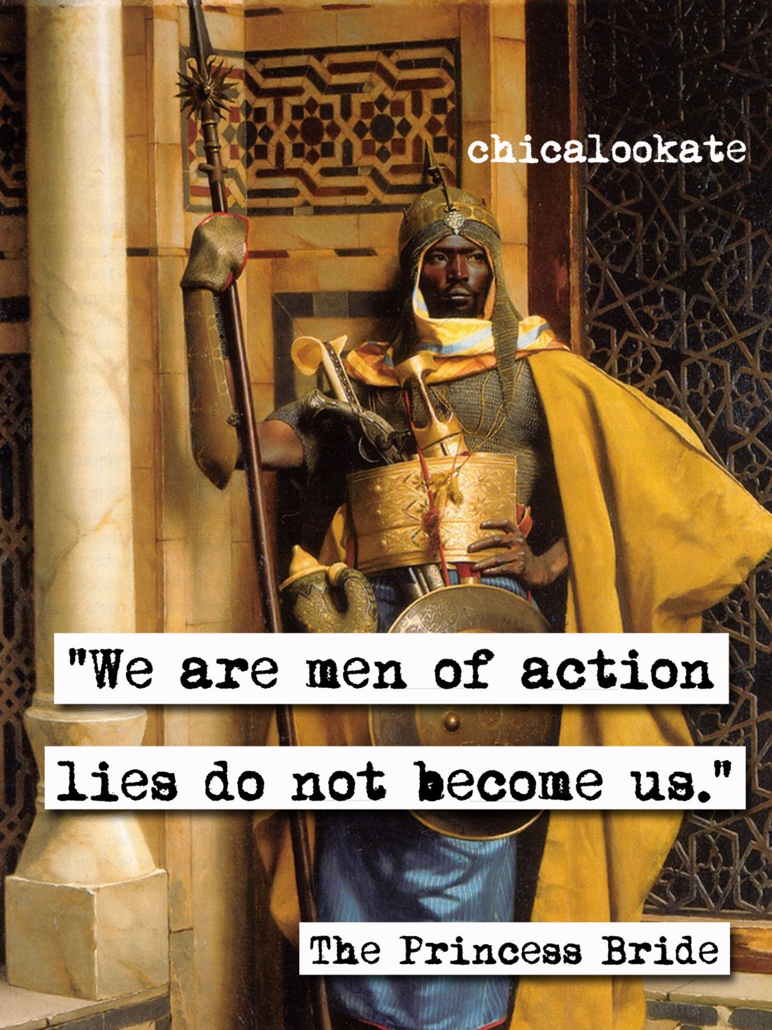 Princess Men of Action Quote Print (p253)