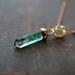 Fluorite Crystal Spear Necklace Gemstone Point Hippie Boho Jewelry