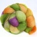BFL handdyed wool roving top spinning or felting fiber 3.4 oz