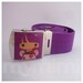Purple Kokeshi Geisha Girl - Canvas Belt