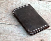 Lonely Star Leather Wallet hand stitched for him or her