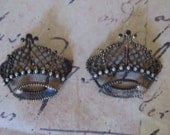 Brass Crown Finding for Jewelry Making Collage, Mixed Media, Altered Art