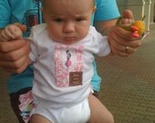 cute cute cute Hula Girl or Mermaid Ruffle Butt One of a Kind Onesie Newborn to 24 Months