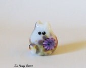 Kitten Bead Handmade Lampwork by teribeads -  Leighton Itty Bitty FatCat