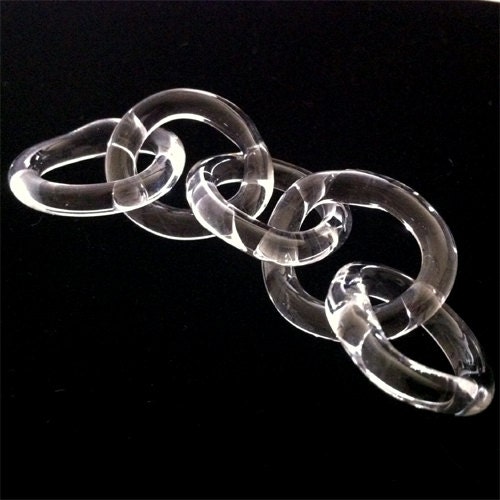 Glass Chain Handmade 5 Link Chain