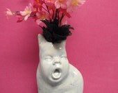 Drowsy Kat baby vase