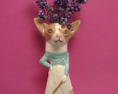 Molly Chihuahua vase