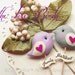 LOVE BIRDS Wedding Cake Topper Name Personalized and Custom Color (listing of 2 birds) - Wedding Decor, Party Favors Bride Friendship Gift