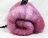 Kaleidoscope 83 soft smooth and sparkly luxury drumcarded batt for spinning or felting- 2.5oz