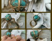 Unearthed - Turquoise and Bronze Ring