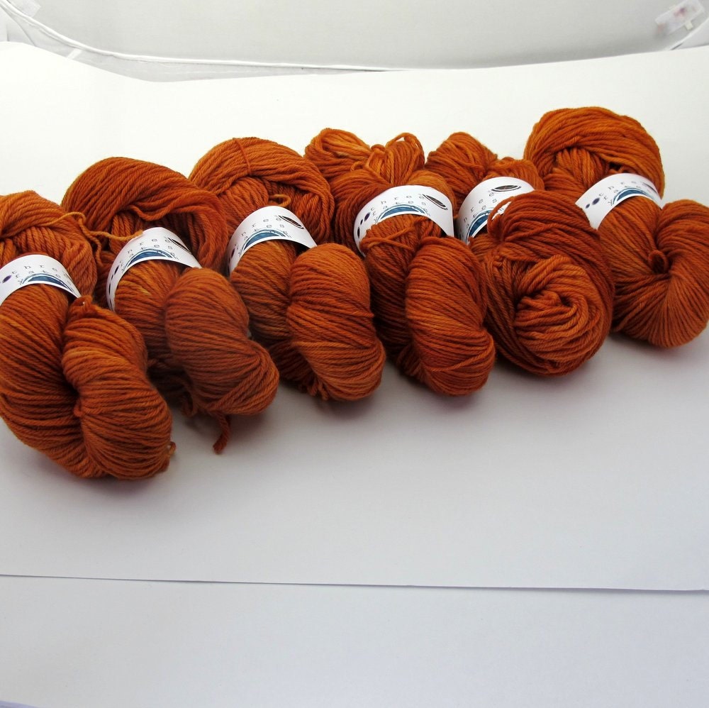 orange love machine - themis BFL DK SW (Dyed to order, in stock.)