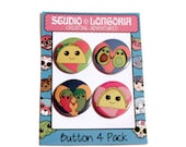 Foodie Cuties Pinback Button Set